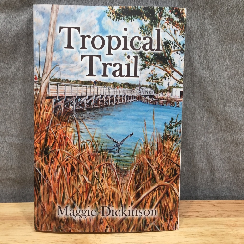 Maggie Dickinson Tropical‎ Trail Book Fiction Blue Excellent